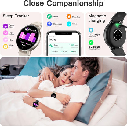 Smart Watch (Answer/Make Call), Smartwatch Fitness Tracker for Android and iOS Phones